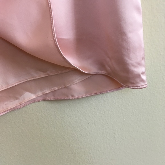 Jill Stuart Pink Satin Blush Slip Dress Strap 2 - Picture 3 of 5